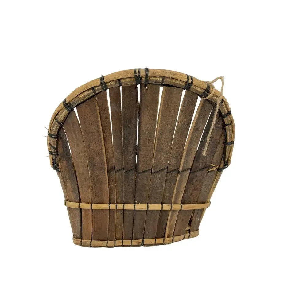 Handmade Primitive Style Wood Bamboo Twig Basket